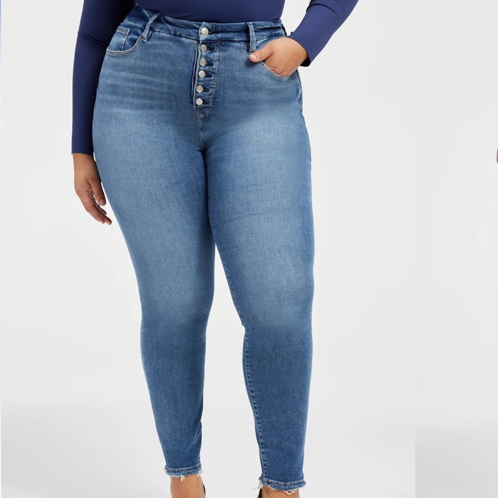 NWT Good American Good Legs Skinny Jeans Color Indigo 483 Size 16